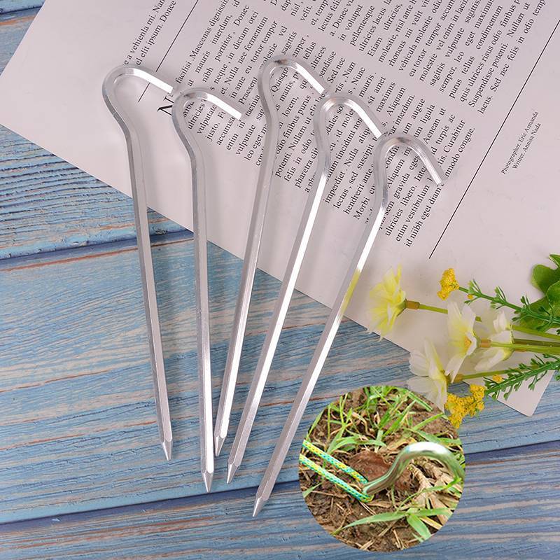 Nhà Máy Thời Trang 5 Chiếc Hợp Kim Lều Cọc Chốt Chịu Lực Đầu Móng Tay 7.01inch Thép Chắc Chắn Kim Loại QrhYK