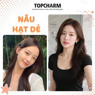 [NHIỀU DƯỠNG] Thuốc nhuộm tóc NÂU HẠT DẺ phủ bạc tự nhiên màu tôn da sáng không cần tẩy tặng bộ dụng cụ