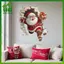 SWEET 1 Decal Dán Tường Ông Già Noel - Stier Giáng Sinh Có Thể Tháo Rời, Thích Hợp Cho Phòng Khách Và Trang Trí Nhà, Dễ Dàng Lắp Đặt Trang Trí Phòng n