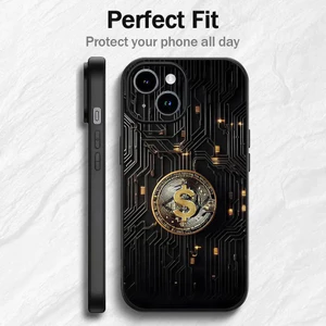 Ốp Điện Thoại Nghệ Thuật Họa Tiết Bitcoin TP-2 Cho IPhone 16 15 14 13 12 11 PRO MAX PLUS Mini TPU Mềm Đến Da Thân Thiện
