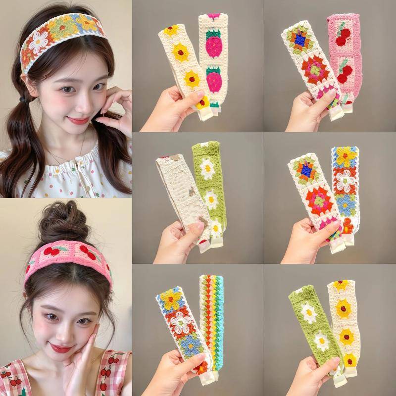 Springevenstar Retro Sang Trọng Cô Gái Phụ Kiện Tóc Dệt Kim Vintage Cho Thời Trang Hàng Ngày Springevenstar