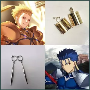 SQ Fate / Grand Order Gilgamesh Cu Chulainn bông tai cosplay kẹp tai đồ trang trí