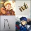 SQ Fate / Grand Order Gilgamesh Cu Chulainn bông tai cosplay kẹp tai đồ trang trí