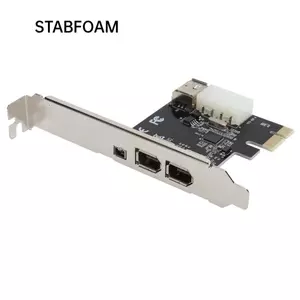 Thẻ bắt STABFOAM PCIE, Thẻ mở rộng dây lửa PCIE di động 3 cổng 1394A, Bộ chuyển đổi thẻ ghi Video giao diện bền bỉ 1394 Thiết bị DV