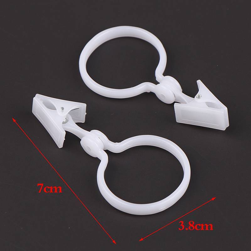 Phu 10 cái kẹp khóa rèm bằng nhựa khóa Cà Vạt Rèm trắng phụ kiện rèm tự làm đồ dùng gia đình VN