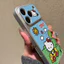 Ốp lưng da mềm cao cấp họa tiết Sunny Kitty bảo vệ camera cho iPhone - iPhone 11/12/13/14/15/16/17/Plus/Air/Pro/Max