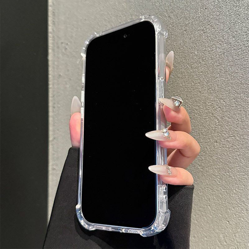 Ốp lưng in chó quần đeo vai dễ thương chống sốc 4 góc dành cho iPhone 17/16/15/14ProMax