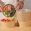 Cốc giấy Kraft dùng một lần tròn GCDHome có nắp đậy Hộp đựng súp Salad chống rò rỉ cho cửa hàng thực phẩm đường phố và mang đi