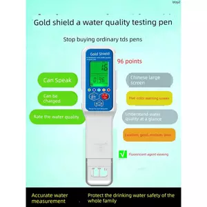 Nâng Cấp Giọng Nói Năm Màu Cảnh Báo TDS Chất Lượng Nước Bút Kiểm Tra Độ Chính Xác Cao Hộ Gia Đình Tập Well Nước Dụng Cụ Kiểm Tra