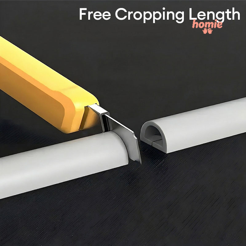 ✨Homie✨Ống che dây điện bằng PVC tự dính, gắn nổi, có thể cắt được,dùng trong trang trí nhà cửa.
