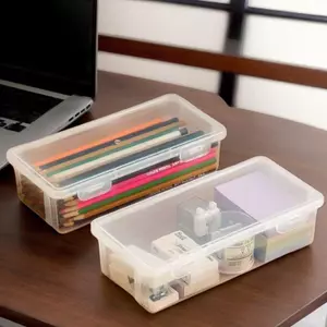 1 / 4 Hộp Bảo Quản Nhựa Trong Suốt Lớn Có Nắp Bản Lề Lý Tưởng Cho Đồ Trang Sức Đồ Trang Trí Đồ Dùng Gia Đình Và Tổ Chức Văn Phòng VN