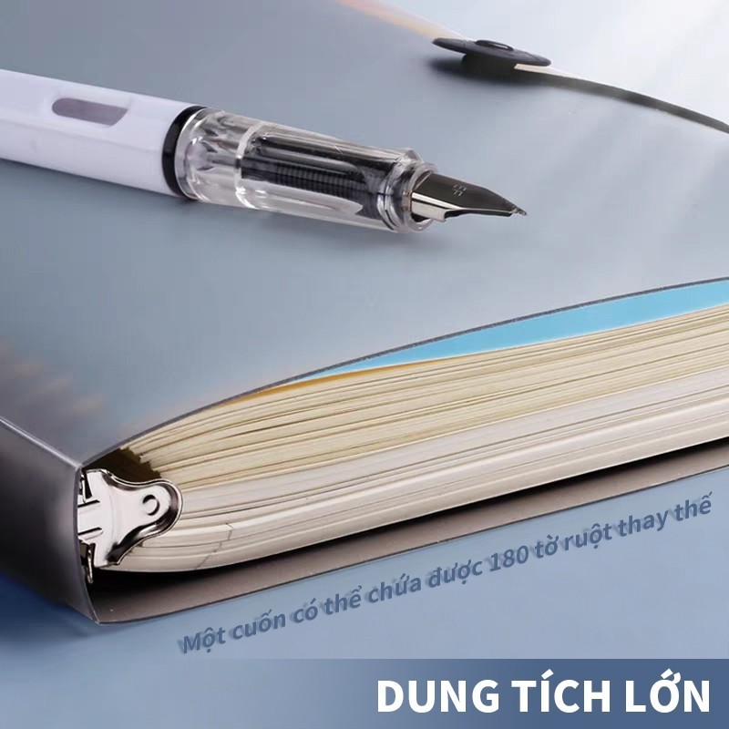 Sổ Còng - Bìa Còng A5 B5 Sổ Tay Planner Vở Kẻ Ngang Vở Kẻ Ô Vuông Caro Giấy Dày Học Sinh Sổ Tay Ghi Chép