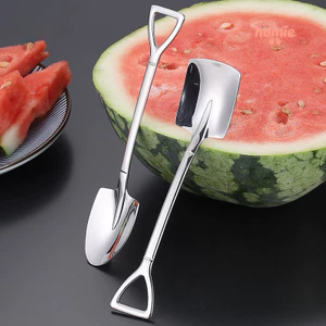 Muỗng xẻng bằng thép không gỉ dày dặn, kiểu dáng cổ điển, sáng tạo, hình dưa hấu ngọt ngào, muỗng xẻng đáng yêu.