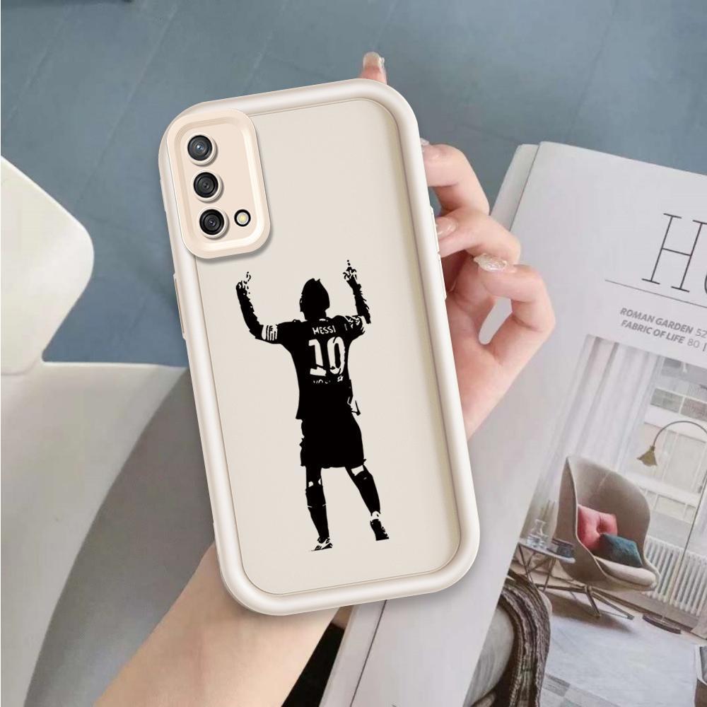 Ốp Lưng Cho OPPO A74 A95 4G F19 Hoạt Hình Silicon Mềm Đáng Yêu Ốp lưng TPU NO.10 Messi Bóng Đá Sinh Viên Mắt Thiên Thần Chống Sốc Ốp Lưng