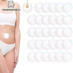 Nhíp 50 Cái / bộ Thay Thế Dầu thầu dầu dùng một lần Pa Tự Dính Rốn Stiers Chống thấm Bụng Nút Bảo Vệ VN