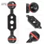 apill RASTKY Hợp kim nhôm Màu đen Đôi Ballhead nhẹ Cánh tay để chụp ảnh Giá đỡ mở rộng Video dưới nước 3 máy ảnh lặn (3 inch (125 chiếc))