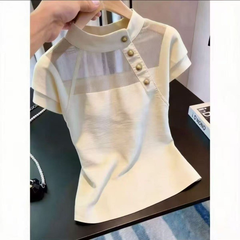 Áo sơ mi dáng rộng mới mùa hè tay ngắn thời trang mới dành cho nữ