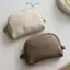 E-WOITD Vintage Ví Đựng Tiền Xu Màu Trơn Tối Giản Túi Chìa Khóa Lipsti Tai Nghe Túi Bảo Quản Hàng Ngày Dây Kéo Di Động Túi Ly Hợp Ví Nhỏ E-WOITD