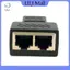 ULJ 1 Đến 2 Cách RJ45 LAN Ethernet Cáp Mạng Nữ Bộ Chia Kết Nối Adapter .