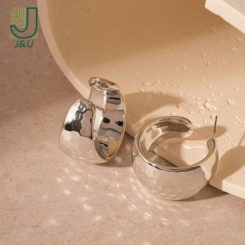 [J & U-T] Bông tai vòng nhựa chuyển màu đầy màu sắc dành cho nữ Phụ kiện kiểu dáng nhẹ dành cho kỳ nghỉ và dạo phố