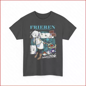 YB1 Frieren Beyond Journeys End Frieren Fern Stark Áo thun ngắn tay áo thun BY1