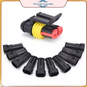 POWER 10 Bộ 2 Pin Cách Kín Dây Điện Chống Thấm Nước Kết Nối Cắm Bộ Tự Động Ô Tô.