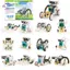 HFTOY Đồ chơi giáo dục 13 trong 1 Đồ chơi Robot năng lượng mặt trời Bộ khoa học Đồ chơi áo chạy bằng năng lượng mặt trời ~