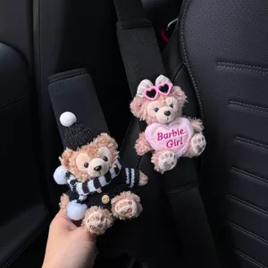Gấu Dễ Thương Dây An Toàn Ô Tô Đeo Vai Xe Bên Trong Dây An Toàn Dây Đeo Vai Quần Áo Chống Mài Mòn Bốn Mùa Đa Năng 26.3.22
