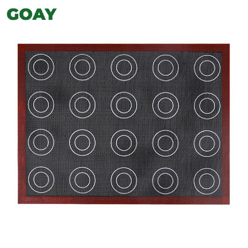 Thảm nướng bánh silicon đục lỗ GOAY Tấm lót bánh ngọt Macaron chống chịu nhiệt 40x30 VN