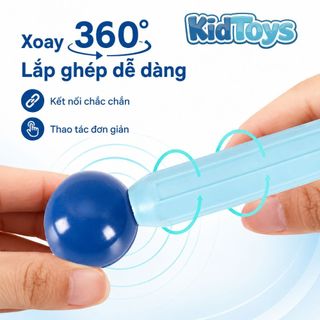 Bộ xếp hình nam châm KidToys 64 chi tiết - Ghép mô hình sáng tạo bé vui học tư duy