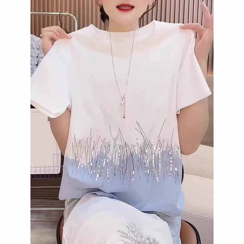 Áo thun ngắn tay dáng rộng mùa hè phiên bản Hàn Quốc mới thời trang áo thường ngày dành cho nữ