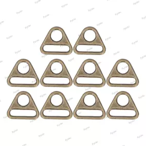 PYCOU 10 chiếc Khóa tam giác, Chất liệu hợp kim Khóa có thể điều chỉnh nhẹ, Tam giác có thanh Xoay đầy màu sắc Dây đeo túi