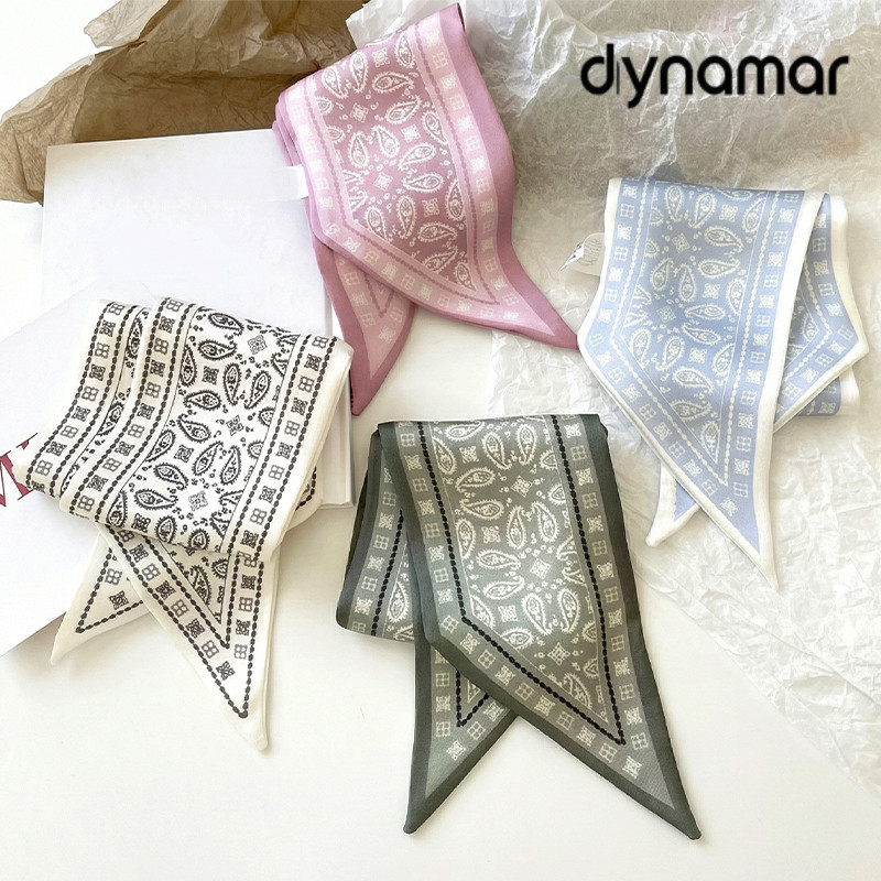 【dynamar】Khăn choàng dài họa tiết Paisley thanh lịch dành cho nữ, phụ kiện đa năng cho tóc và cổ.
