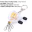AN.MART Fly Fishing Reel Móc Chìa Khóa Vòng Chìa Khóa Câu Cá Móc Khóa Quà Tặng Cho Những Người Yêu Câu Cá Với Dây Có Thể Thu Vào Phụ Kiện Pesca VN