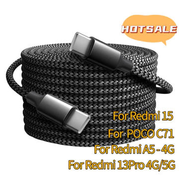 FUIDANDA Cáp Dài Loại C Sạc Nhanh Cáp USB C 8m 5m 3m Truyền Dữ Liệu C Sang C Dây Sạc Cho Redmi 15 A5 4G redmi 13Pro note 14Pro + Note 15Pro usb c Cáp sạc nhanh