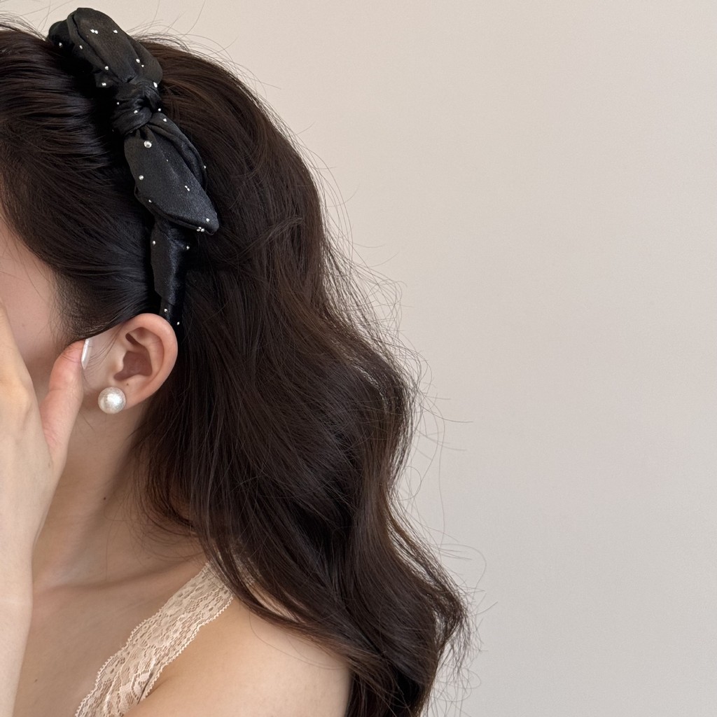 Băng đô nơ kim cương giả lấp lánh Băng đô nữ tinh tế