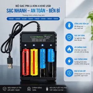 "Smart USB DITIPOO Charger for 26650 and 14500 Batteries - Hiệu quả tối ưu, tiết kiệm chi phí sạc."