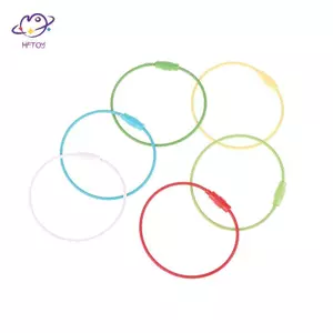 HFTOY 10 Chiếc Chiều Dài Ngẫu Nhiên 15cm Dây Thép Móc Khóa Cáp Thép Móc Khóa Cáp Móc Khóa Nhãn Hành Lý Nhẫn Cáp Nhẫn Cho Chìa Khóa ~