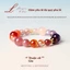 Vòng tay Aquamarine Hydrating Vòng tay pha lê màu xanh tự nhiên Citrine Nữ Benming Năm Vòng tay Cặp đôi Cùng phong cách