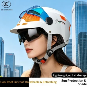 QMP Ice Sense Kính Chống Nắng Mũ Bảo Hiểm Thoáng Khí Nam Nữ Mùa Hè Chống Nắng Xe Điện Nhẹ