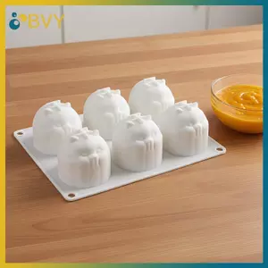 BVY 3D Mèo Pudding Khuôn Động Vật Mousse Chocolate Khuôn Silicon DIY Bánh Món Tráng Miệng Khuôn Cho Tiệc Sinh Nhật Ngày Lễ Đồ Dùng Nhà Bếp.