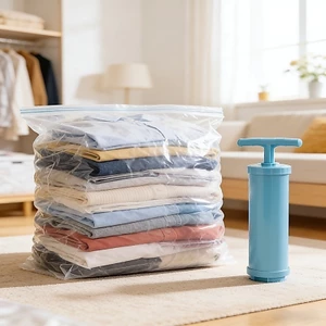【Hot Sale】Túi nén chân không (trong suốt): Dùng để đựng quần áo, chăn gối. Nén siêu chặt, tiết kiệm không gian hiệu quả!