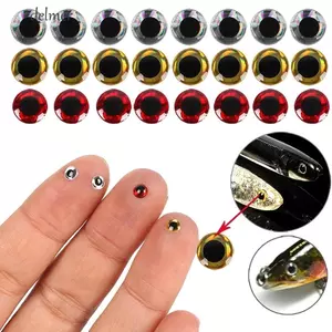 DELMER Mồi Câu Cá Mắt Câu Cá Ba Chiều 4 Mm 5 Mm 6 Mm Phụ Kiện Câu Cá Miếng Dán Câu Cá 100 Cái / lốc DIY Mắt