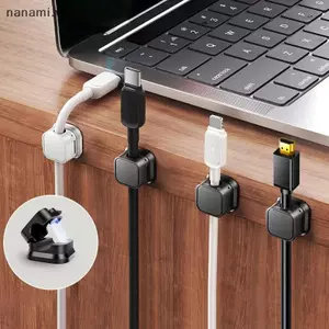 6 Kẹp Quản Lý Cáp Từ Tính Đa Màu Dây Sắp Xếp Bàn Làm Việc & Móc Treo Tường Cho Dữ Liệu Điện Thoại & Sạc [VN]
