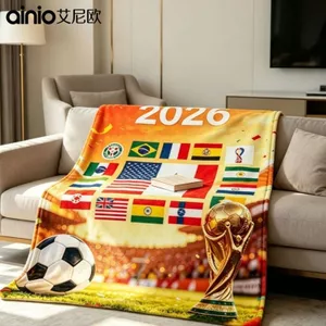 2026 World Cup Bóng Đá Cúp Flannel Siêu Mỏng Chăn Mùa Hè Điều Hòa Không Khí Chăn Văn Phòng Nghỉ Trưa Chăn 6.5