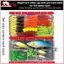 THÊM Mồi Câu Cá Bộ Mồi Mềm Và Cứng Bộ Bánh Răng Lớp Jig Thìa Cho Bass Pike Quay Câu Chuyện Phụ Kiện Có Hộp BSS