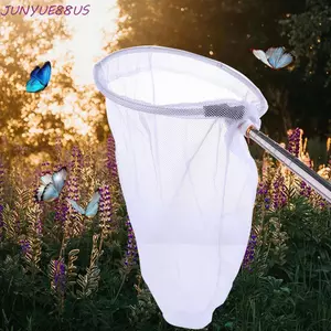 JUNYUE88US Lưới bắt động vật bay, Lưới côn trùng bằng kính thiên văn bằng thép không gỉ có thể mở rộng, Dễ dàng mang theo Lưới bướm Ong Mantis Lưới bẫy ruồi Lưới câu cá Phụ kiện câu cá