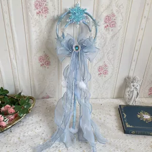 Làm Bằng Tay Đen Tím Kuromi lolita Phụ Kiện Tóc mía Cô Gái Hoạt Hình Gothic Bướm VJCS