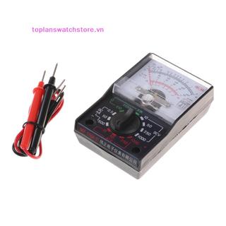 Toplanswatchstore DC / AC 1000V Vôn kế 250mA Ampe kế 1K Đồng hồ đo điện trở Analog Đồng hồ vạn năng VN