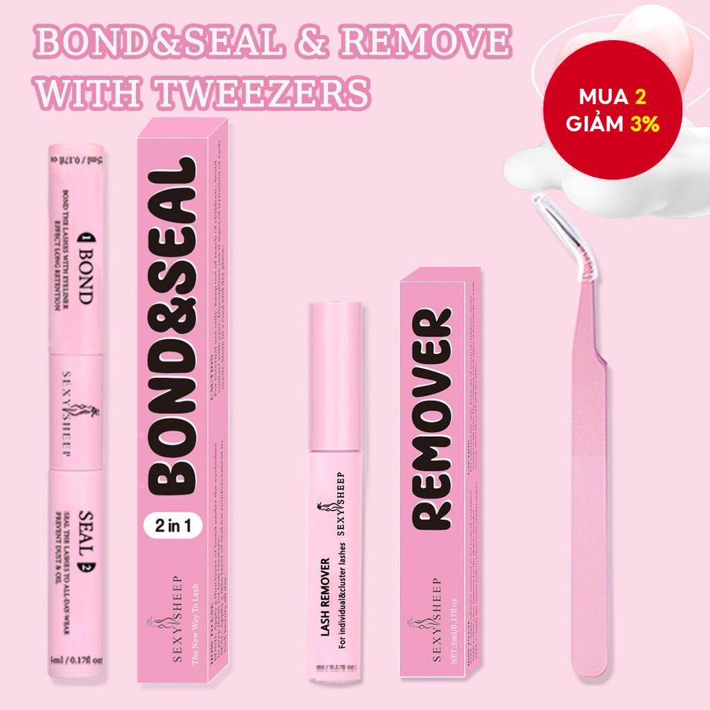 Lash Keo Bond & Seal 10ml, Giữ chắc lâu trôi cho từng cụm mi, Keo nối dài DIY 2 trong 1